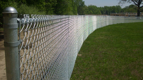 bedford fence commerical chainlink baseball field fence enclosures